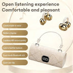 Fashionable Clip-On Wireless Headphones with Handbag