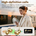Fashionable Clip-On Wireless Headphones with Handbag