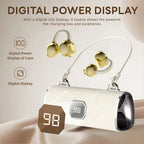 Fashionable Clip-On Wireless Headphones with Handbag