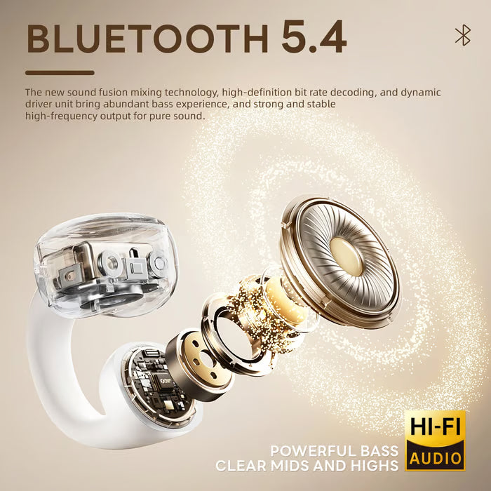 Fashionable Clip-On Wireless Headphones with Handbag