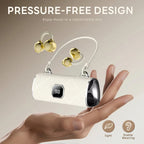 Fashionable Clip-On Wireless Headphones with Handbag