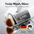 🎉BUY 1 GET 1 FREE🎉[OFFICIAL ELROEL PRODUCT] ELROEL BLANC Cover Cream Stick V w/ Detachable Brush - Korean Skin Care Color-Changing Foundation Stick with Collagen Capsules (0.45 oz)