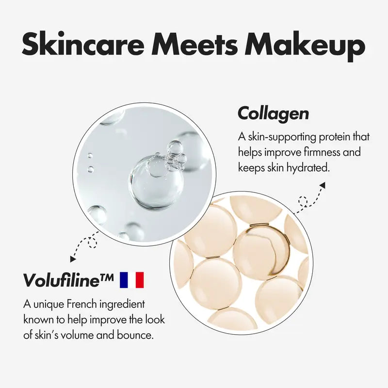 🎉BUY 1 GET 1 FREE🎉[OFFICIAL ELROEL PRODUCT] ELROEL BLANC Cover Cream Stick V w/ Detachable Brush - Korean Skin Care Color-Changing Foundation Stick with Collagen Capsules (0.45 oz)