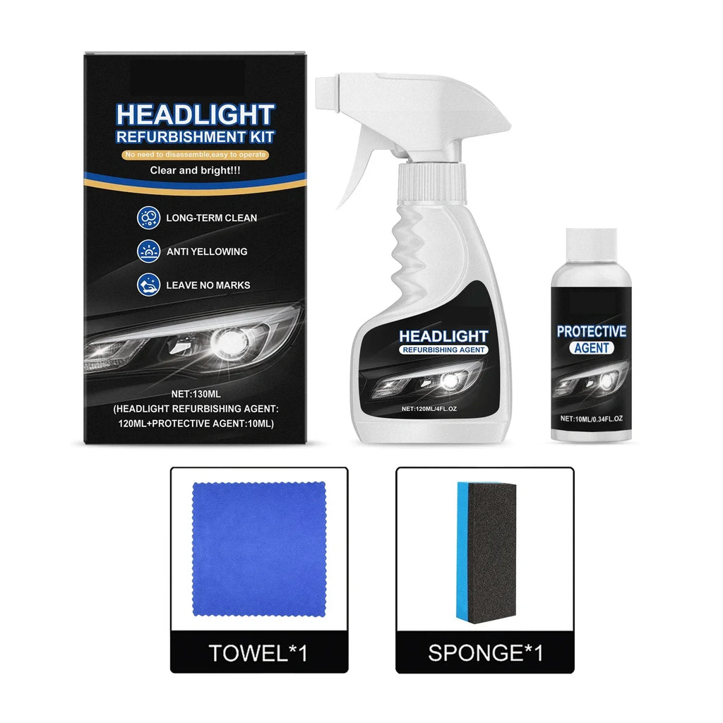 180ml Professional Car Headlight Restorer with Sponge🧽🚗