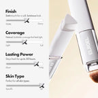 🎉BUY 1 GET 1 FREE🎉[OFFICIAL ELROEL PRODUCT] ELROEL BLANC Cover Cream Stick V w/ Detachable Brush - Korean Skin Care Color-Changing Foundation Stick with Collagen Capsules (0.45 oz)