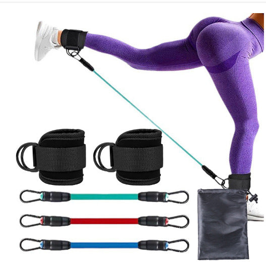 Ankle Fitness Belt(3pcs:10, 20, 30LB Each with One Pair of Ankle Strap)