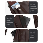 Premium Leather Adjustable Underarm Shoulder Bag for Men & Women