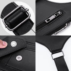 Premium Leather Adjustable Underarm Shoulder Bag for Men & Women