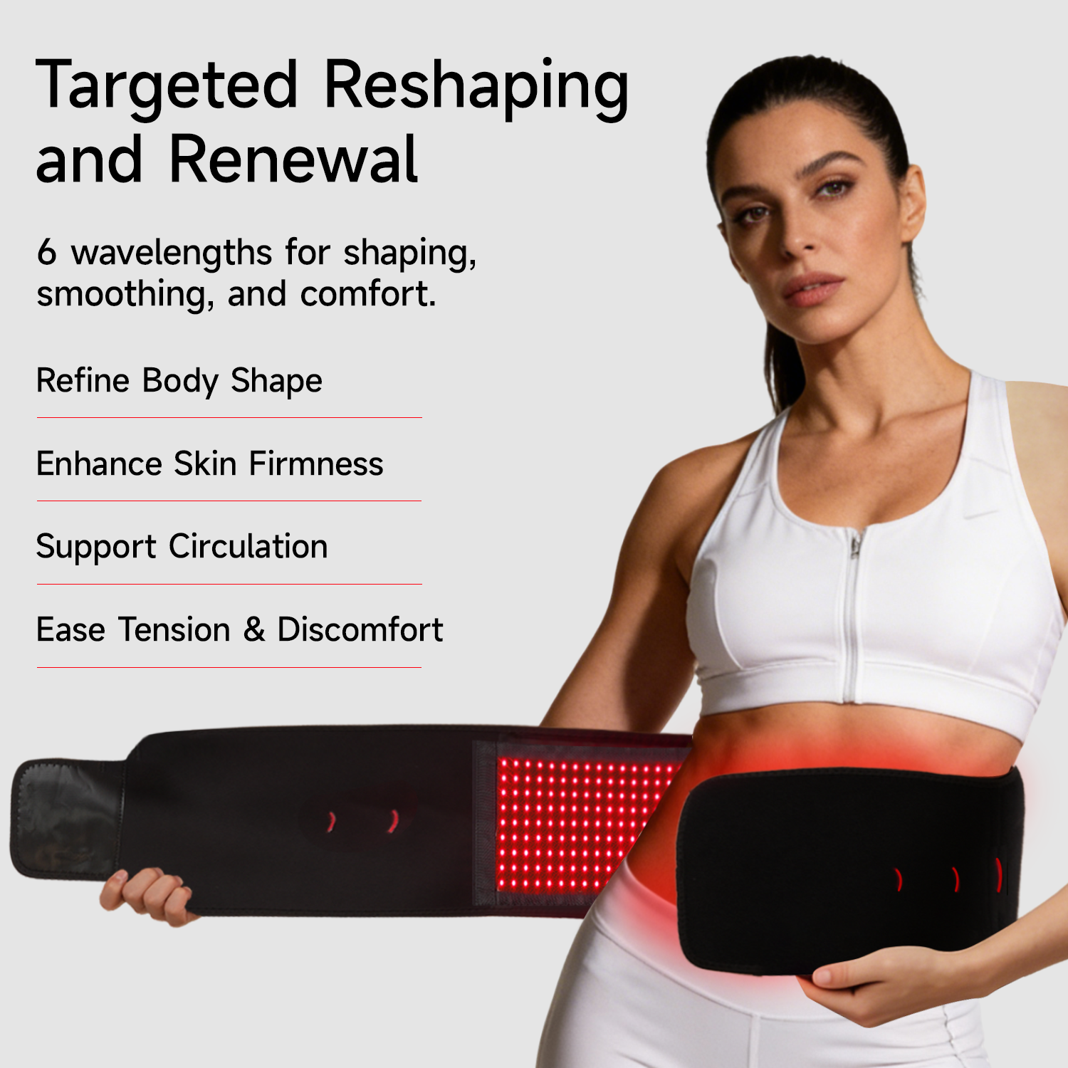 Megelin ContourLux Light Therapy Belt