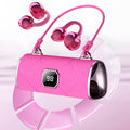 Fashionable Clip-On Wireless Headphones with Handbag