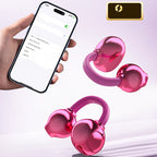 Fashionable Clip-On Wireless Headphones with Handbag