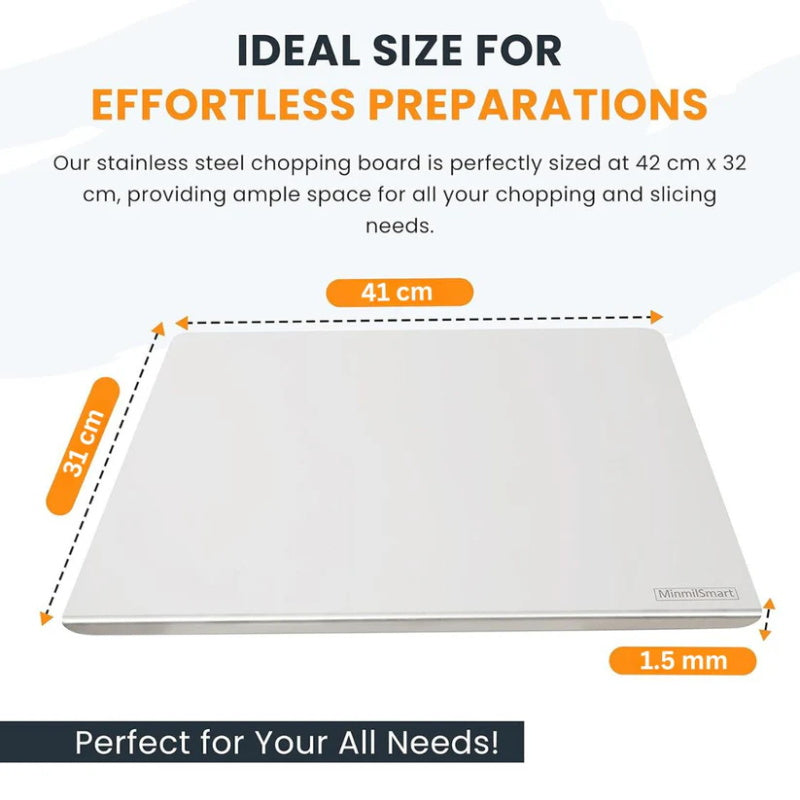 🔥LAST DAY⚡50K+ SOLD!🎁Stainless Steel Countertop Chopping Board