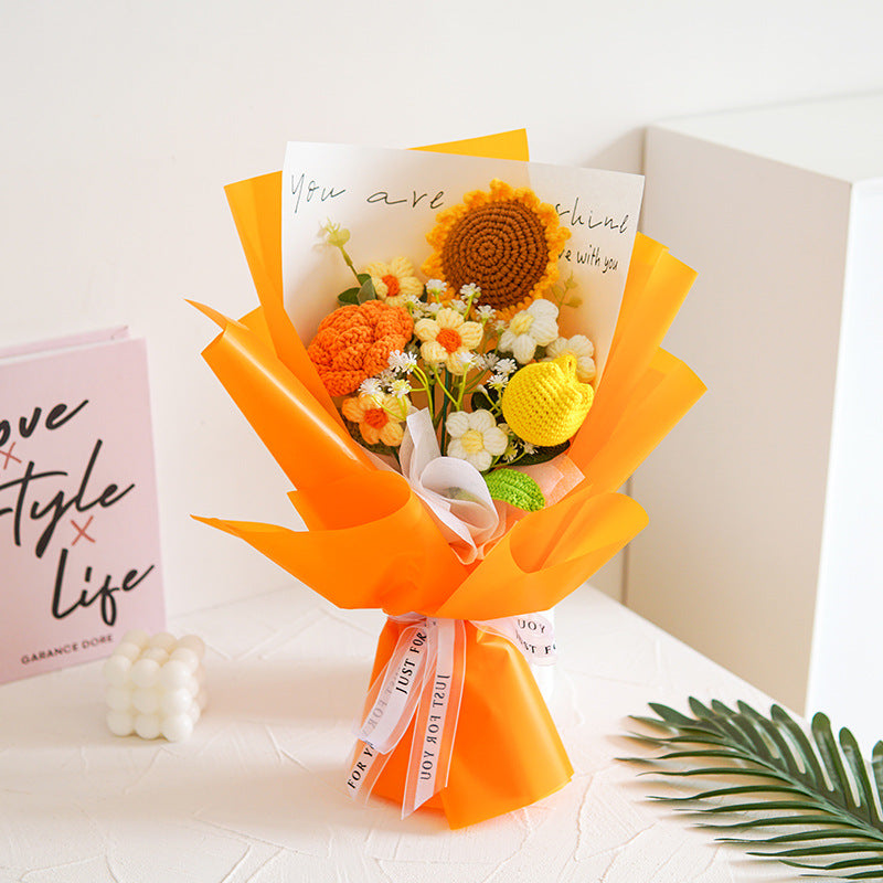 💐Mother's Day💕Handmade Delicate Crochet Flower Bouquet