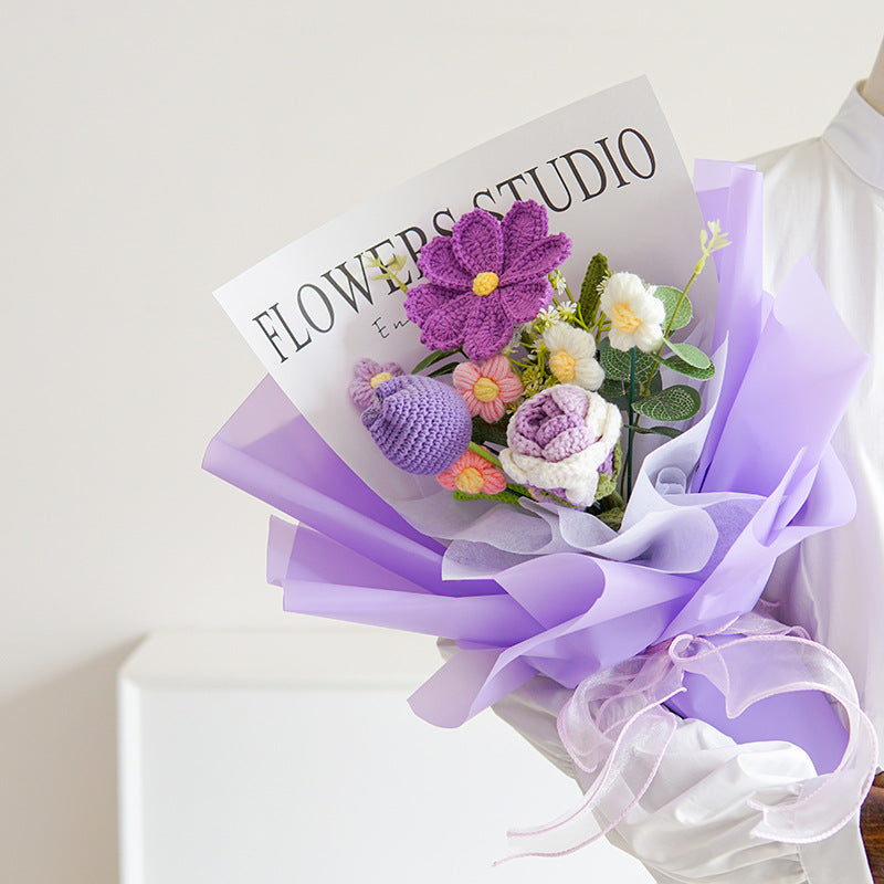 💐Mother's Day💕Handmade Delicate Crochet Flower Bouquet