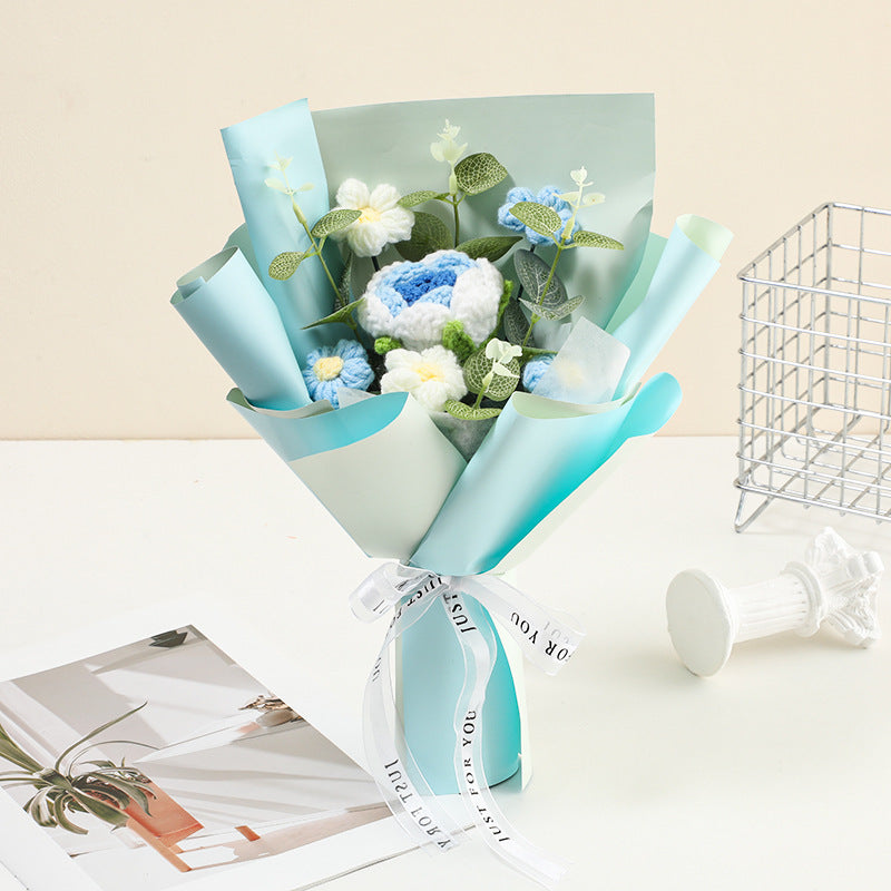 💐Mother's Day💕Handmade Delicate Crochet Flower Bouquet